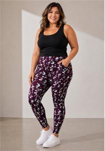 Yoga Pocket Leggings Wild Botanica (Grape)
